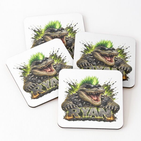 Item preview, Ryan – Punk Crocodile Legend | Personalized 3D Cartoon Design designed and sold by AlexLineArt.