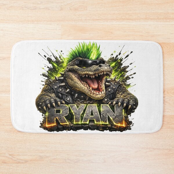 Item preview, Ryan – Punk Crocodile Legend | Personalized 3D Cartoon Design designed and sold by AlexLineArt.