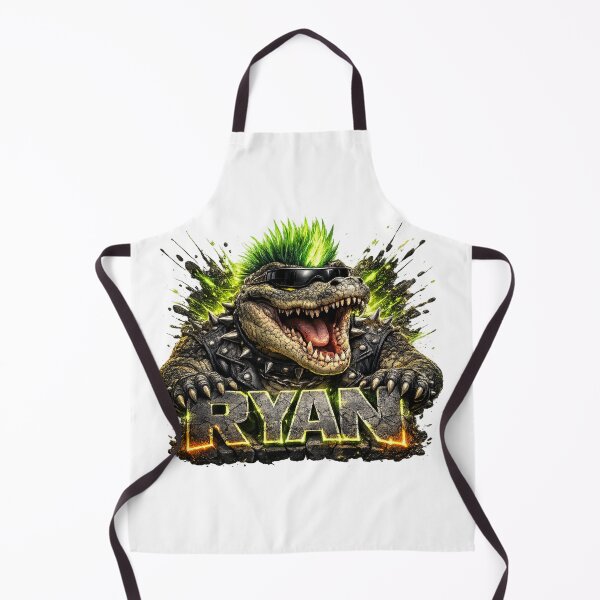 Item preview, Ryan – Punk Crocodile Legend | Personalized 3D Cartoon Design designed and sold by AlexLineArt.