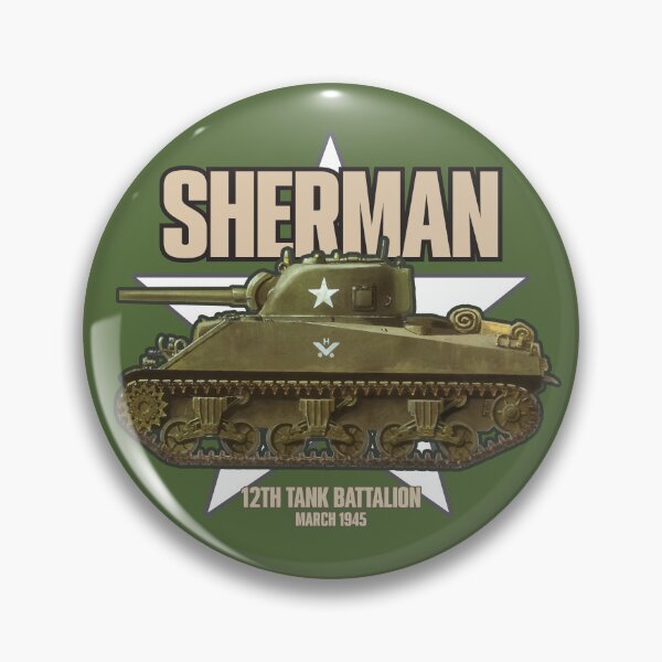 Item preview, Sherman Tank M4A3 WW2 - 12th Tank Battalion designed and sold by elcarnero.