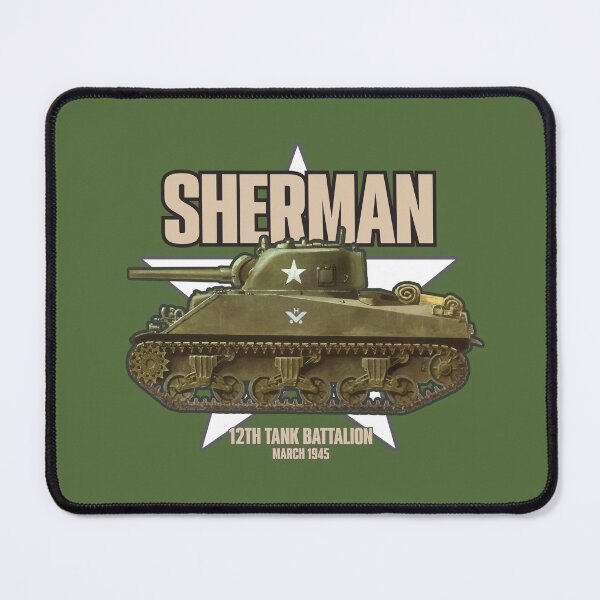 Item preview, Sherman Tank M4A3 WW2 - 12th Tank Battalion designed and sold by elcarnero.