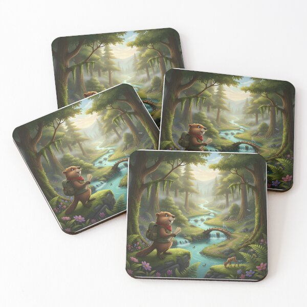 Item preview, Happy Beaver Adventures – First Look at Whispering River designed and sold by Clothes With Smiling Animals Walt Gral.