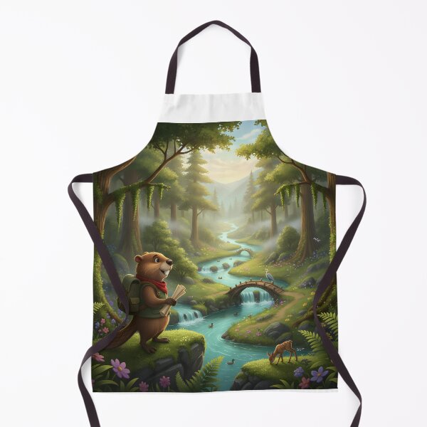 Item preview, Happy Beaver Adventures – First Look at Whispering River designed and sold by Clothes With Smiling Animals Walt Gral.