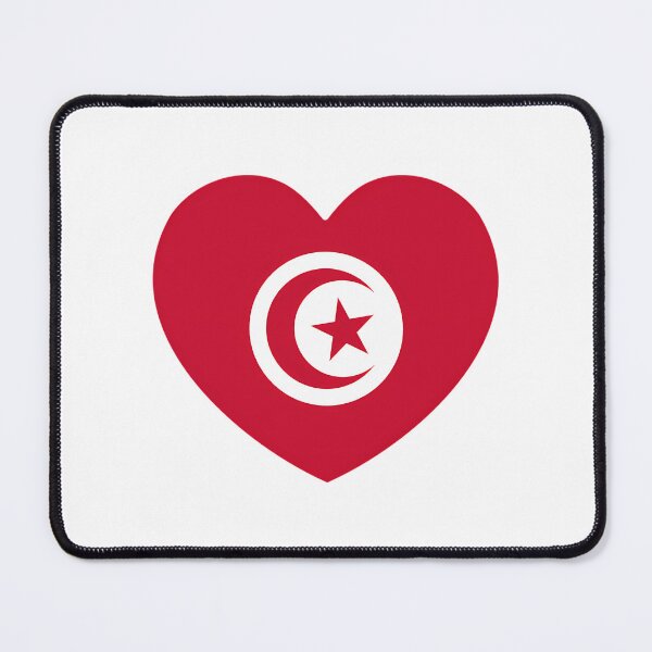 Item preview, Tunisia Flag Heart designed and sold by bangercitiba.