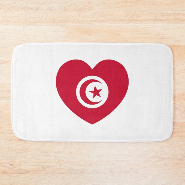 Item preview, Tunisia Flag Heart designed and sold by bangercitiba.