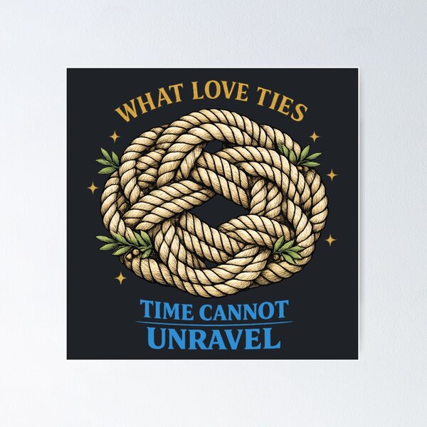 Item preview, What Love Ties Time Cannot Unravel designed and sold by PunchDrop.
