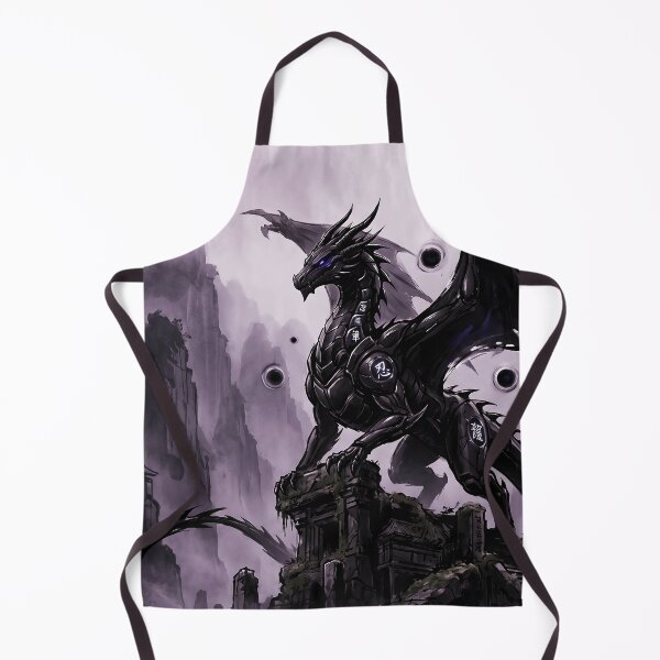 Item preview, Mechanical dragon kanji mountain temple waterfall designed and sold by Osmose-Studio.