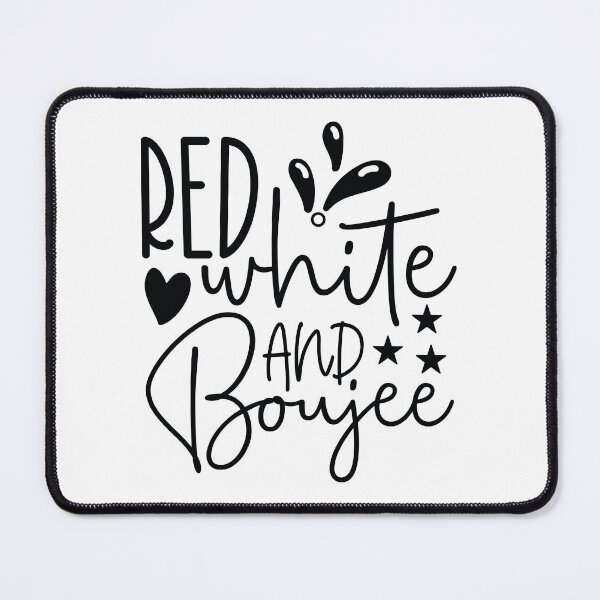 Item preview, Red White And Boujee - 4th Of July Quotes Retro Vintage USA Patriotic Fashion Party Gift designed and sold by FuzionRaptor.