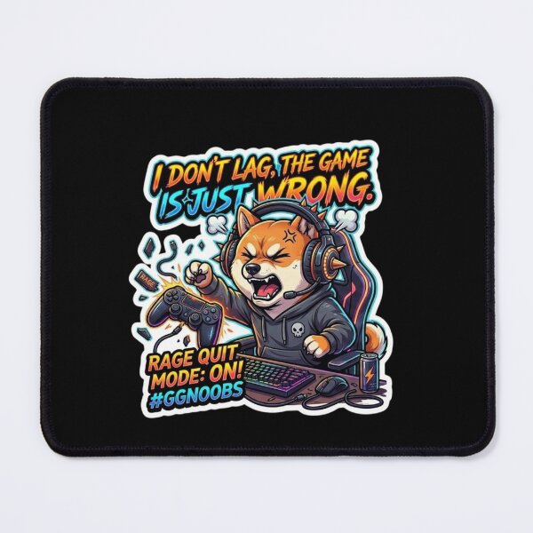Item preview, Funny Gaming Shiba Inu - I Don't Lag Sarcastic Gamer Sticker designed and sold by Amituniqdesign .