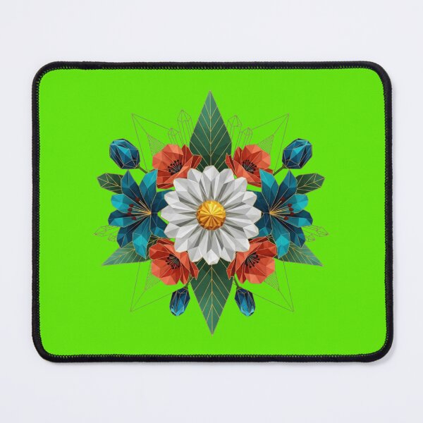 Item preview, Geometric Crystal Flower Bouquet: Modern Low Poly designed and sold by Dzblack.