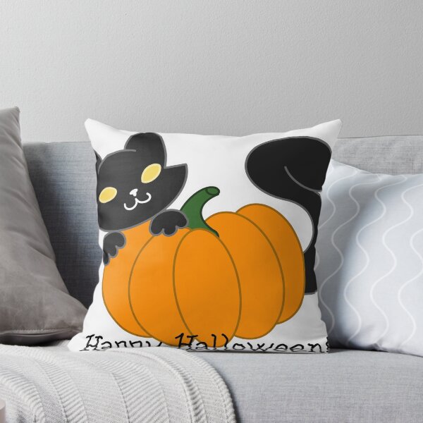 Item preview, Happy Halloween Pumpkin and Cat designed and sold by ohdormouse.