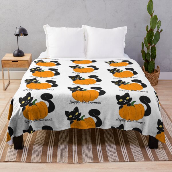 Item preview, Happy Halloween Pumpkin and Cat designed and sold by ohdormouse.