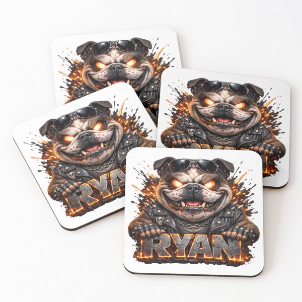 Item preview, Ryan – Rebel Bulldog Legend | Personalized 3D Cartoon Design designed and sold by AlexLineArt.