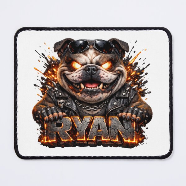 Item preview, Ryan – Rebel Bulldog Legend | Personalized 3D Cartoon Design designed and sold by AlexLineArt.