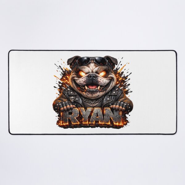 Item preview, Ryan – Rebel Bulldog Legend | Personalized 3D Cartoon Design designed and sold by AlexLineArt.