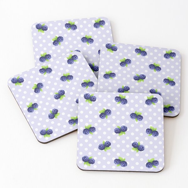 Item preview, Cute Blackberry Slices & Pastel Lavender Polka Dot designed and sold by A-lumirite.