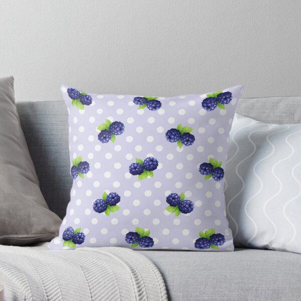 Item preview, Cute Blackberry Slices & Pastel Lavender Polka Dot designed and sold by A-lumirite.