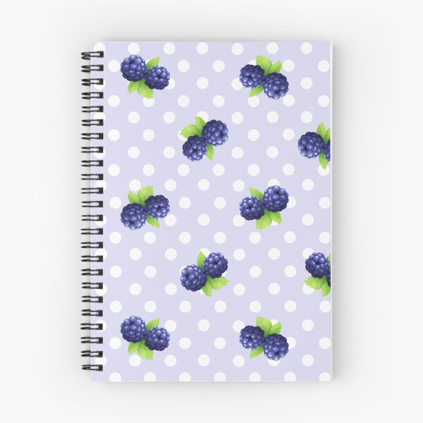 Item preview, Cute Blackberry Slices & Pastel Lavender Polka Dot designed and sold by A-lumirite.