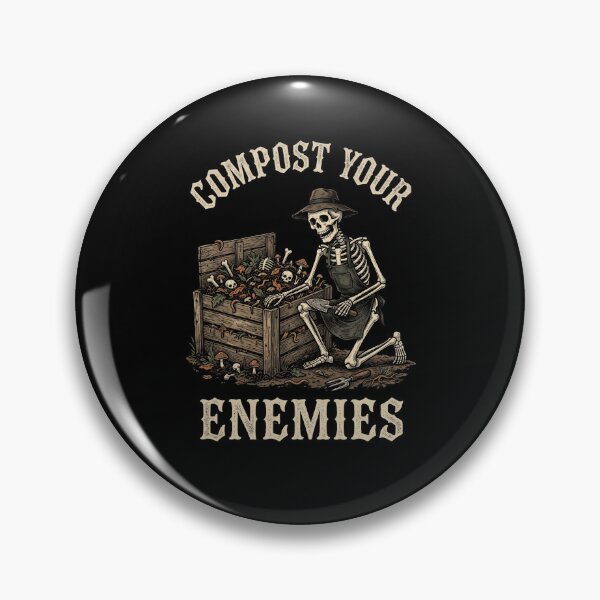 Item preview, Compost Your Enemies Funny Gardener Skeleton designed and sold by snowry.