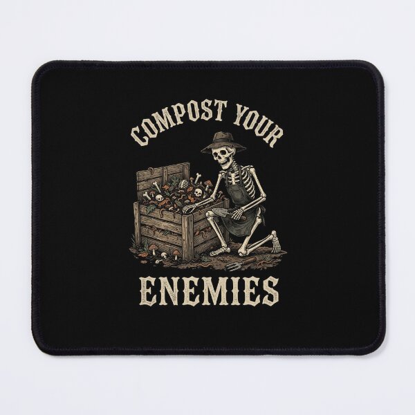 Item preview, Compost Your Enemies Funny Gardener Skeleton designed and sold by snowry.