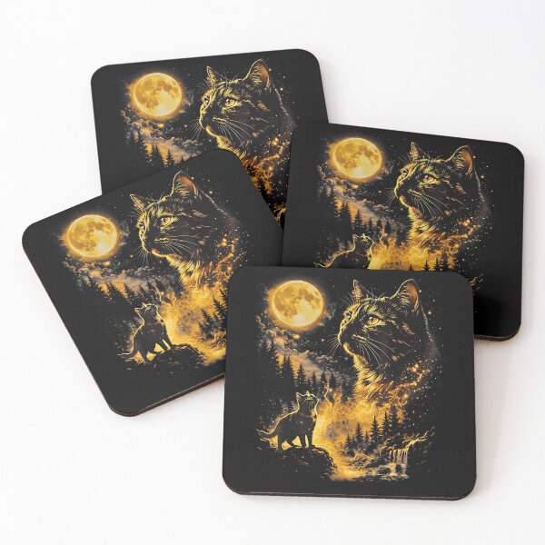 Item preview, Black Cat Howling at Moon 90's Retro designed and sold by Rahamkshop.