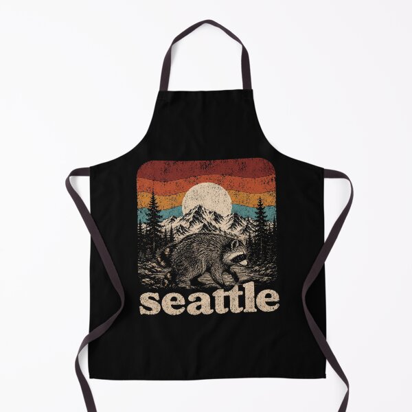 Item preview, Jimothy Viral Raccoon Seattle Washington Mountains Retro designed and sold by sentfromemily.
