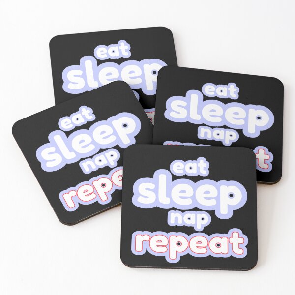 Item preview, Eat Sleep Nap Repeat Funny Graphic designed and sold by Snedsdigital.