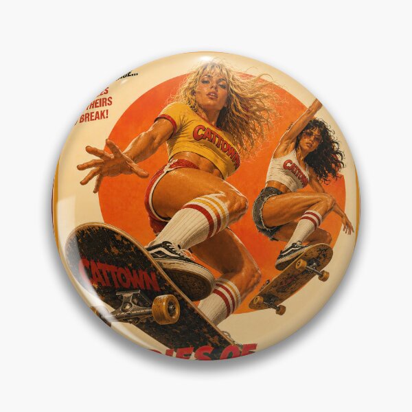 Item preview, Ladies of Cattown – Retro Skateboard Girls Vintage 70s Grindhouse Art designed and sold by obstinator.