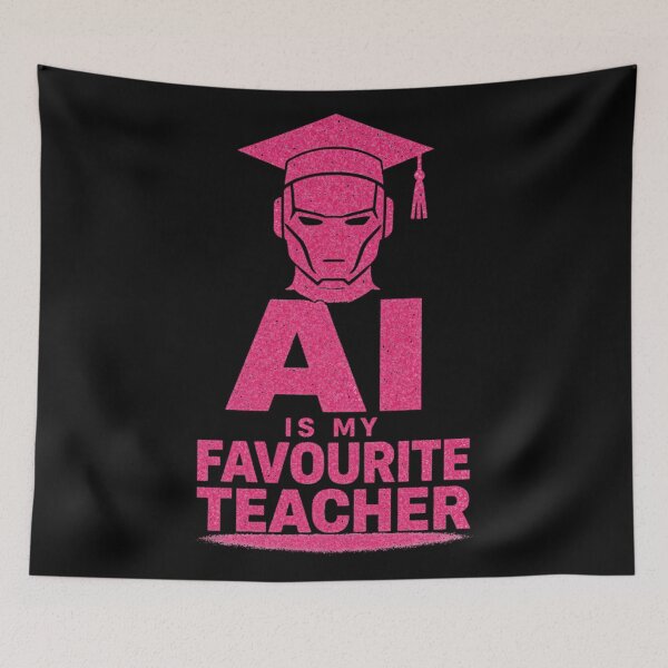 Item preview, AI Is My Favorite Teacher - Funny AI Takeover Future School Robot Teacher  designed and sold by TEEJAMBOREE.
