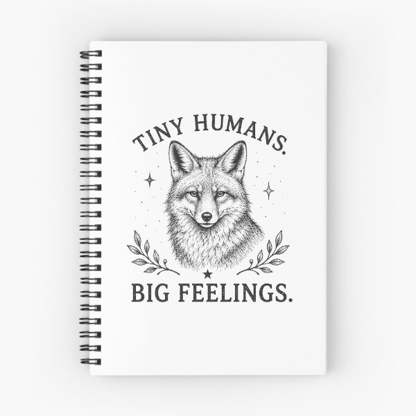 Item preview, Tiny Humans Big Feelings | Vintage Fox Teacher | Funny Preschool & Kindergarten Teacher Design designed and sold by MAPDDesigns.