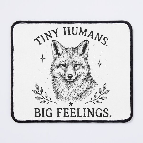 Item preview, Tiny Humans Big Feelings | Vintage Fox Teacher | Funny Preschool & Kindergarten Teacher Design designed and sold by MAPDDesigns.