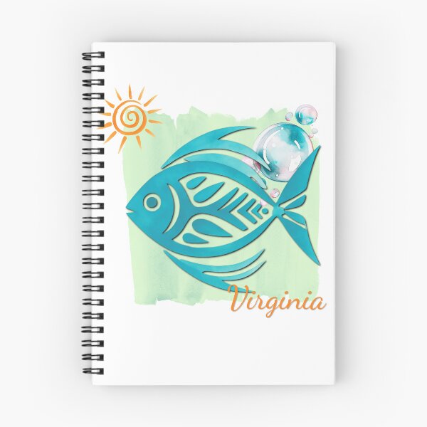 Item preview, Virginia Tropical Fish Watercolor Beach Design designed and sold by DonnaRaine.