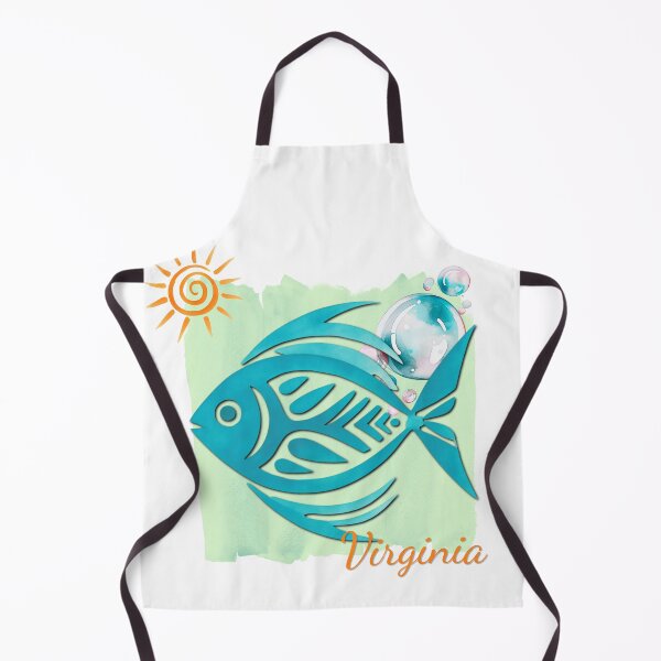 Item preview, Virginia Tropical Fish Watercolor Beach Design designed and sold by DonnaRaine.