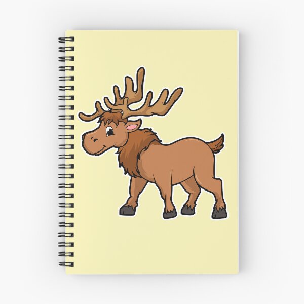 Item preview, Cute Cartoon Moose with Antlers Sticker designed and sold by SolutionsArt.