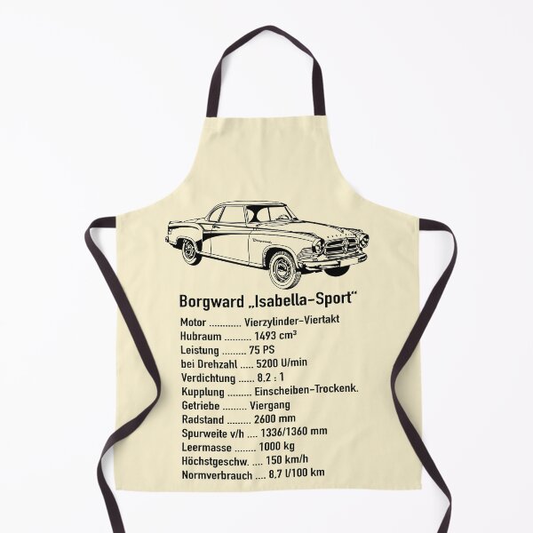 Item preview, Borgward Isabella Sport Classic German Car Specs Diagram designed and sold by Maljonic.