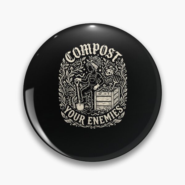 Item preview, Compost Your Enemies Gardener Dark Humor designed and sold by snowry.