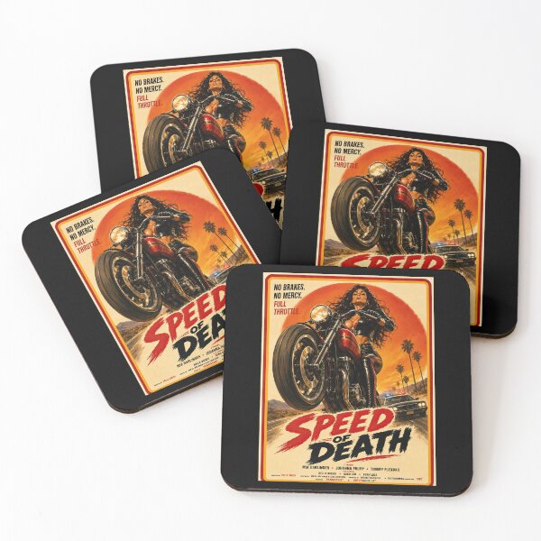 Item preview, Speed of Death – Retro Motorcycle Girl Vintage Grindhouse Art designed and sold by obstinator.
