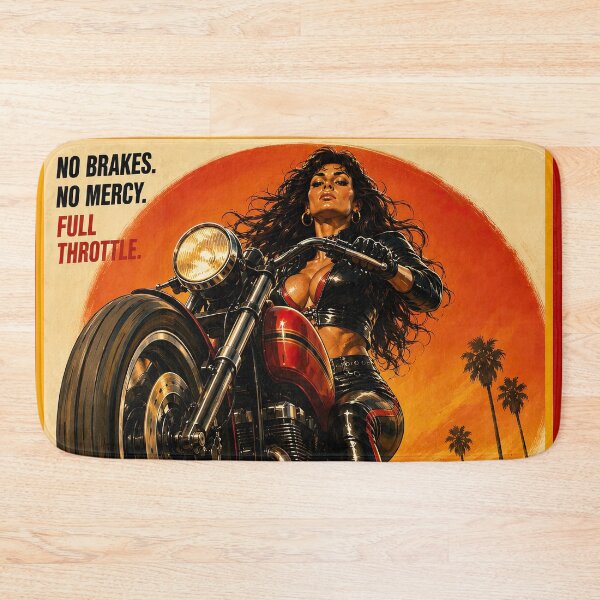 Item preview, Speed of Death – Retro Motorcycle Girl Vintage Grindhouse Art designed and sold by obstinator.