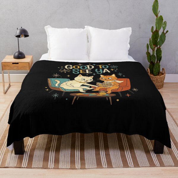 Item preview, Good To See Ya Retro Cats Reading Feline Friends designed and sold by snowry.