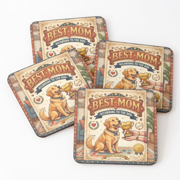Item preview, Best Mom According to the Dog – Funny Dog Mom Award Design designed and sold by DmaarGroup.