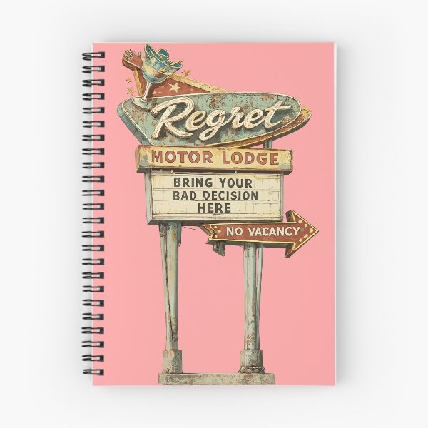 Item preview, Regret Motor Lodge-Vintage Roadside Sign designed and sold by R1 Foundry.