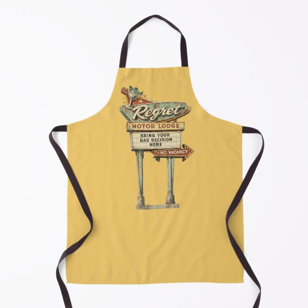 Item preview, Regret Motor Lodge-Vintage Roadside Sign designed and sold by R1 Foundry.