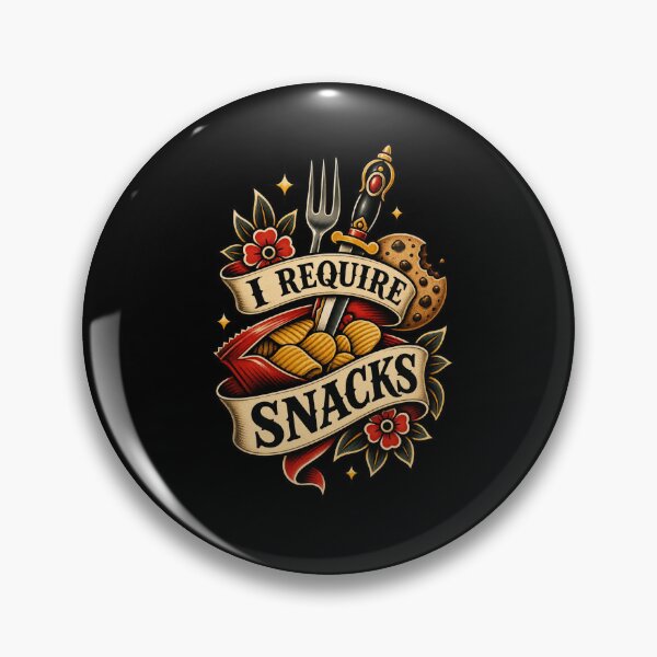 Item preview, I REQUIRE SNACKS Traditional Tattoo Foodie designed and sold by snowry.