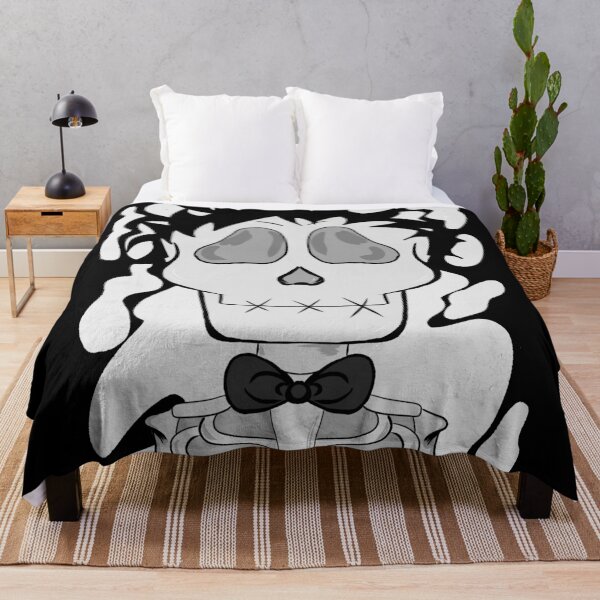 Item preview, Mr Skeleton Bowtie - Cute Spooky Monochromatic Art designed and sold by Jasvera-ART.