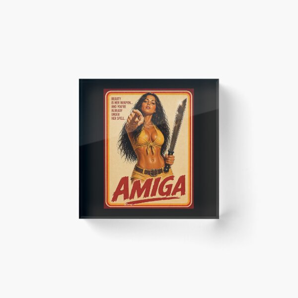 Item preview, Amiga – Retro Jungle Exploitation Movie Poster designed and sold by obstinator.