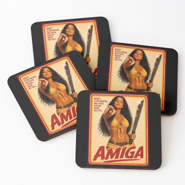 Item preview, Amiga – Retro Jungle Exploitation Movie Poster designed and sold by obstinator.