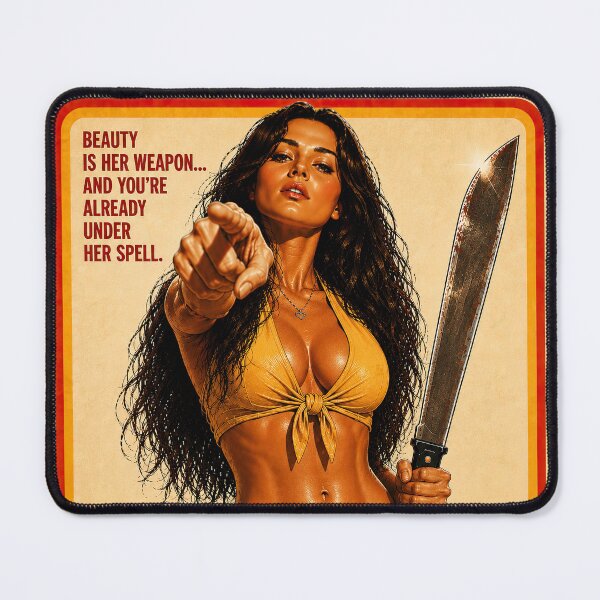 Item preview, Amiga – Retro Jungle Exploitation Movie Poster designed and sold by obstinator.
