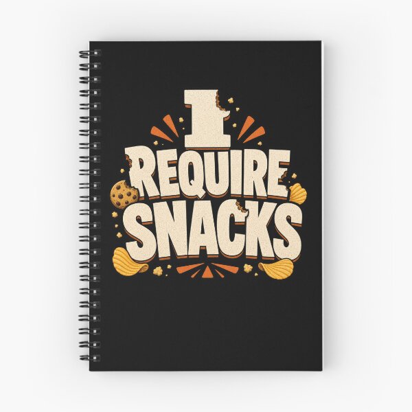 Item preview, I REQUIRE SNACKS Funny Food Craving Design designed and sold by snowry.