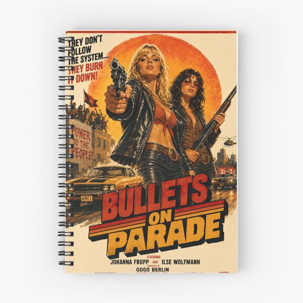 Item preview, Bullets on Parade – Retro Grindhouse Action Movie Poster designed and sold by obstinator.