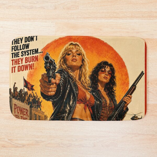 Item preview, Bullets on Parade – Retro Grindhouse Action Movie Poster designed and sold by obstinator.